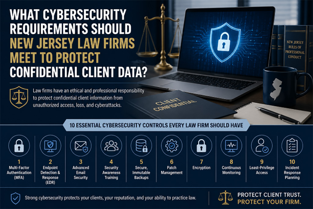 What Cybersecurity Requirements Should New Jersey Law Firms Meet to Protect Confidential Client Data?